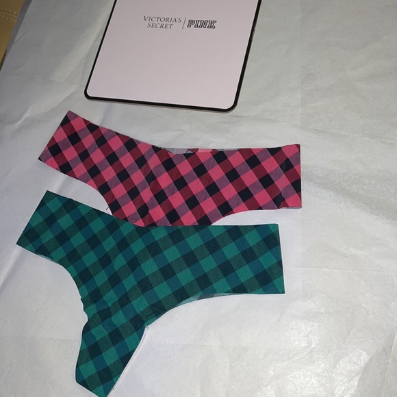 (S) 2pcs Victoria's Secret THONG No Show Panties - Picture 2 of 7